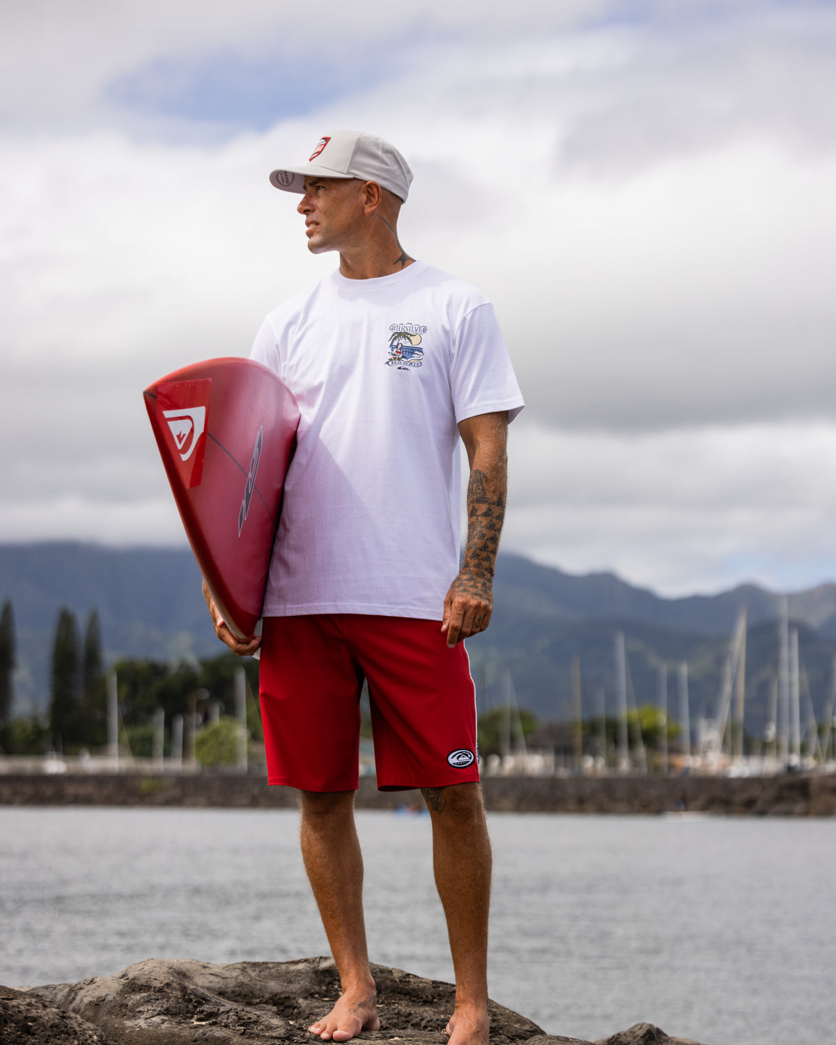 Hawaii Nomad 21" Boardshorts - Salsa