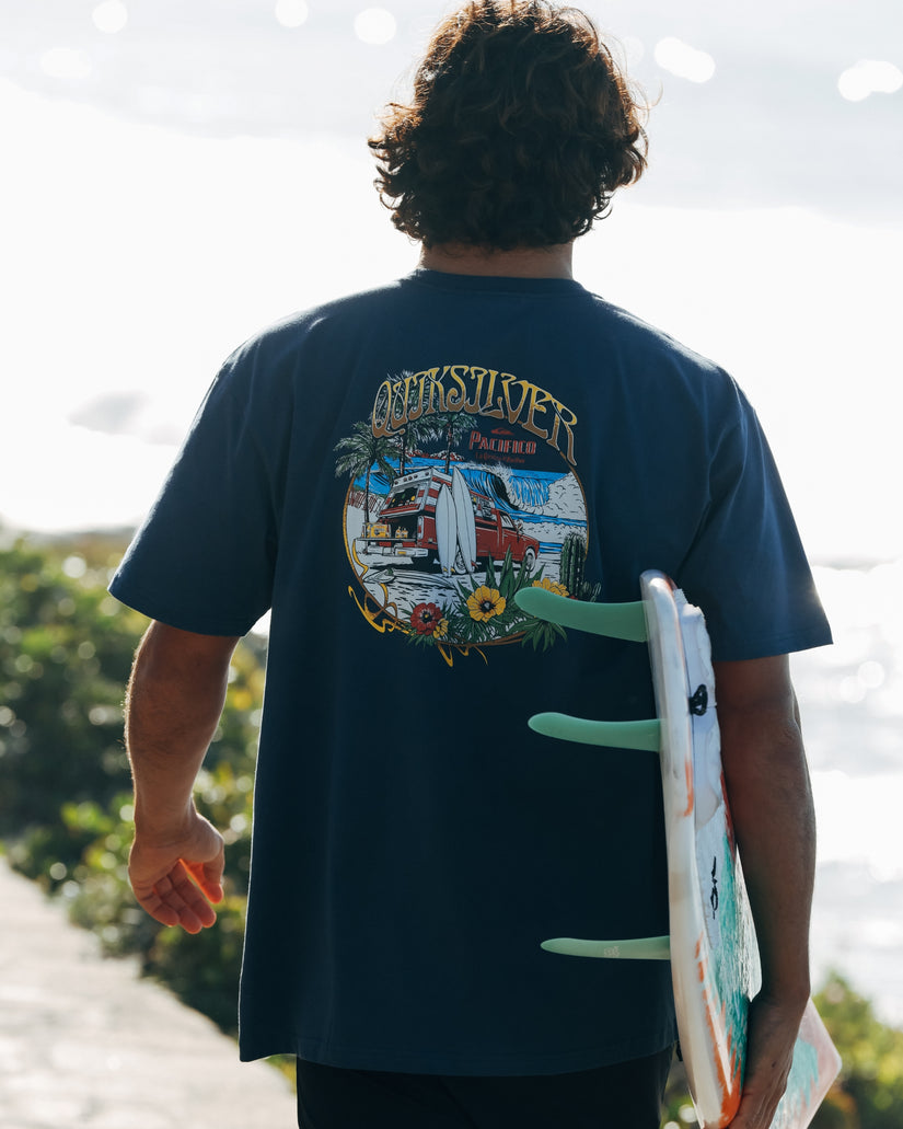Quiksilver x Pacifico Search For Beauty T-Shirt - Navy