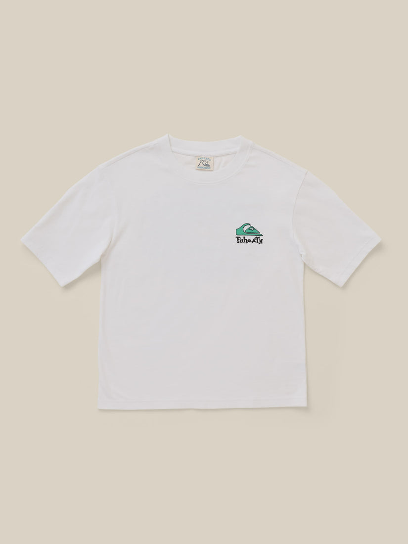 FAHERTY X QUIKSILVER GRAPHIC TEE - WHITE