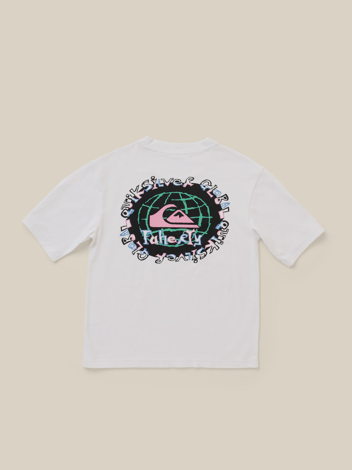 FAHERTY X QUIKSILVER GRAPHIC TEE - WHITE