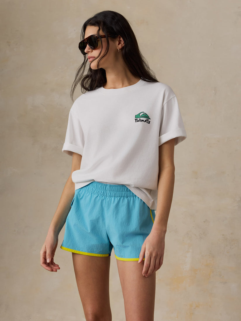 FAHERTY X QUIKSILVER GRAPHIC TEE - WHITE