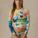FAHERTY X QUIKSILVER RASH GUARD - SUNSHINE COAST TILE