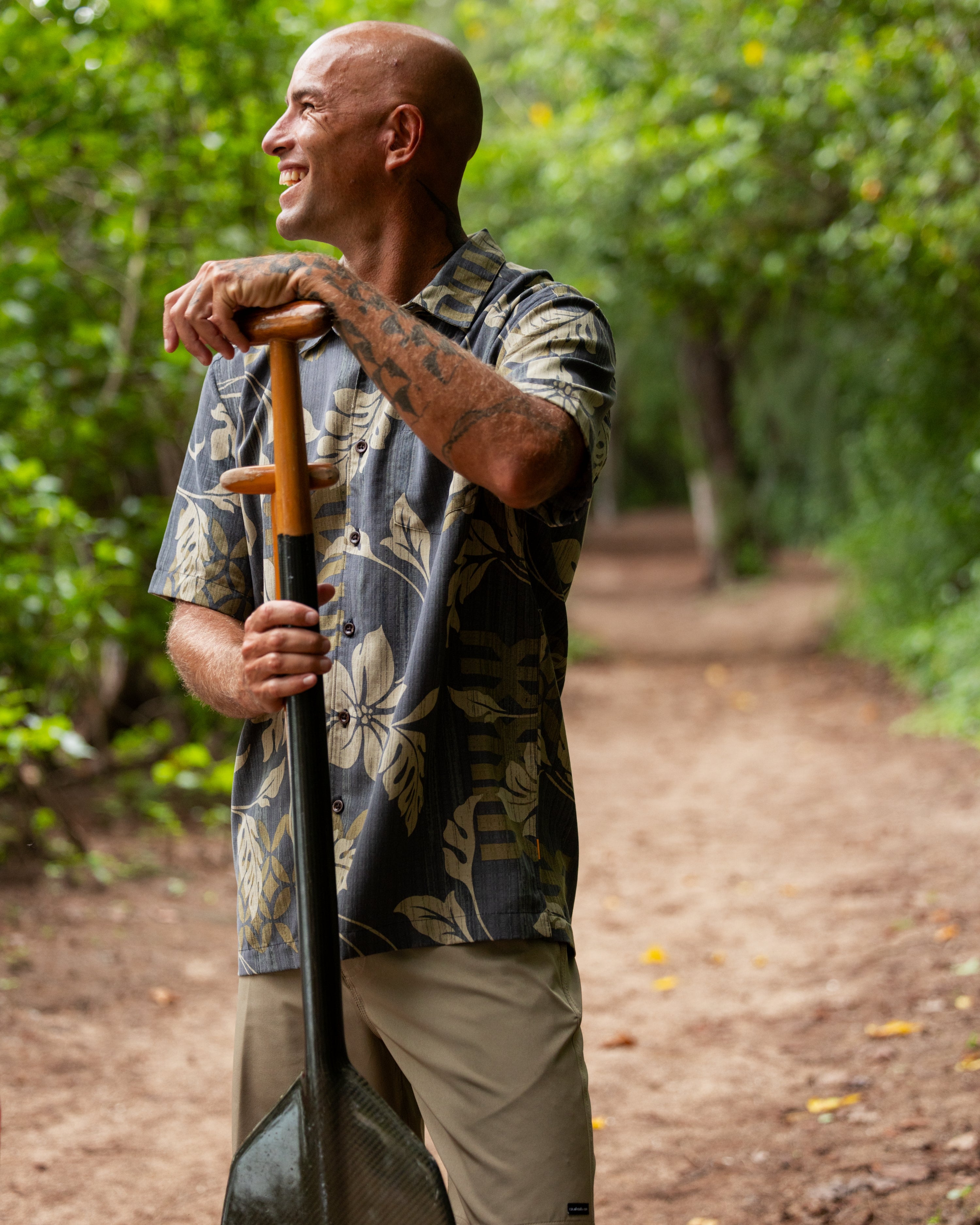 Waterman Tropic Bloom Short Sleeve Woven Shirt - Phantom | Quiksilver