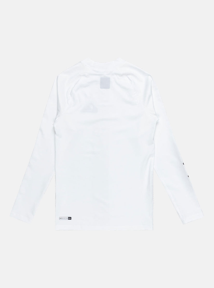 Boys 816 Everyday UPF 50 Long Sleeve Rashguard White Quiksilver