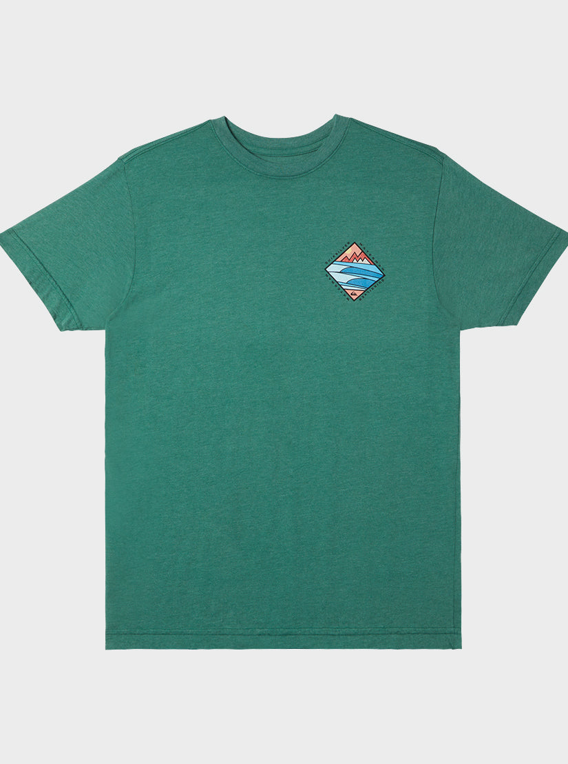 Waterman Cross Chop T-Shirt - Smoke Pine Heather