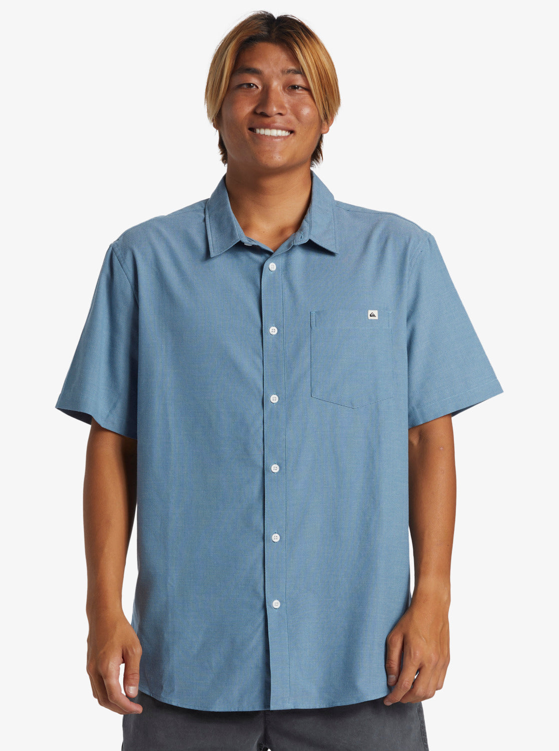 Shoreline Classic Short Sleeve Shirt - Blue Shadow | Quiksilver
