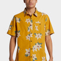Hawaii Lei Day Woven Hawaiian Shirt - Mustard