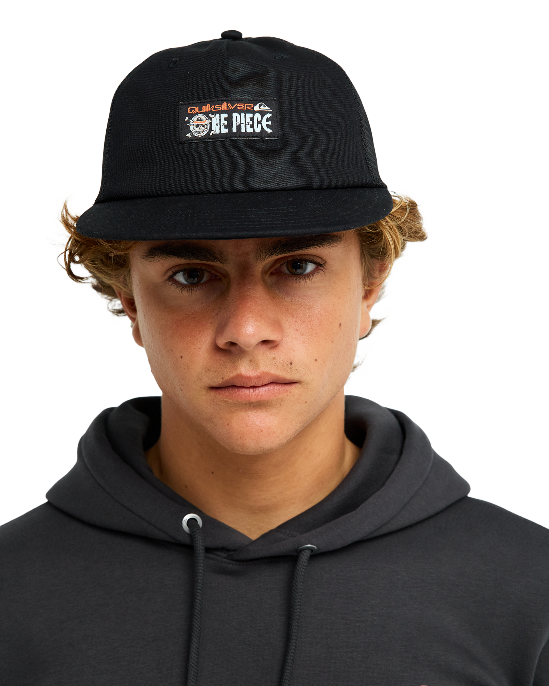 One Piece Drifter Trucker Cap - Black | Quiksilver