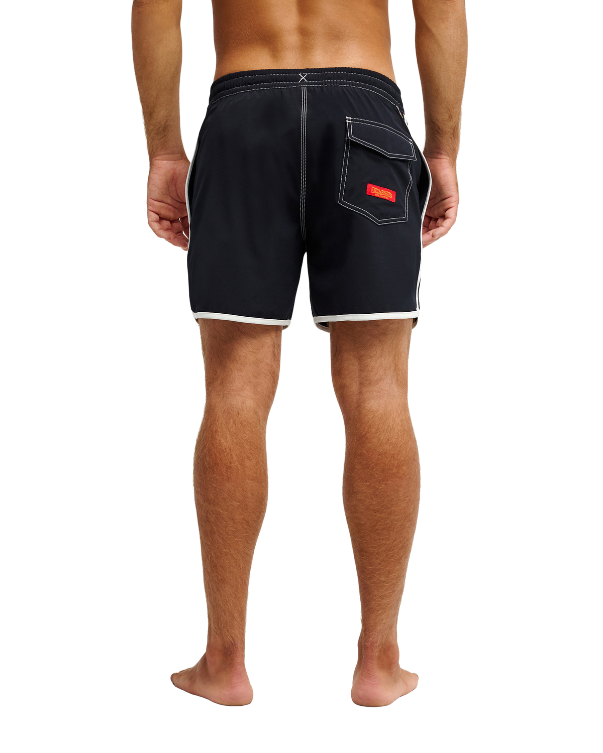 Bob Marley Scallop 16" Swim Trunks - Black