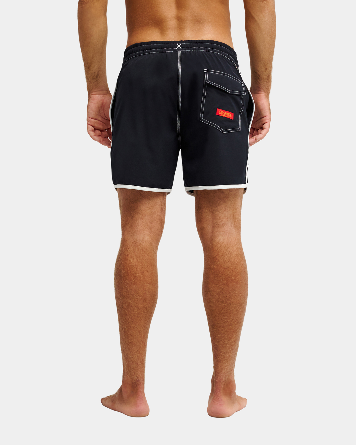 Bob Marley Scallop 16" Swim Trunks - Black