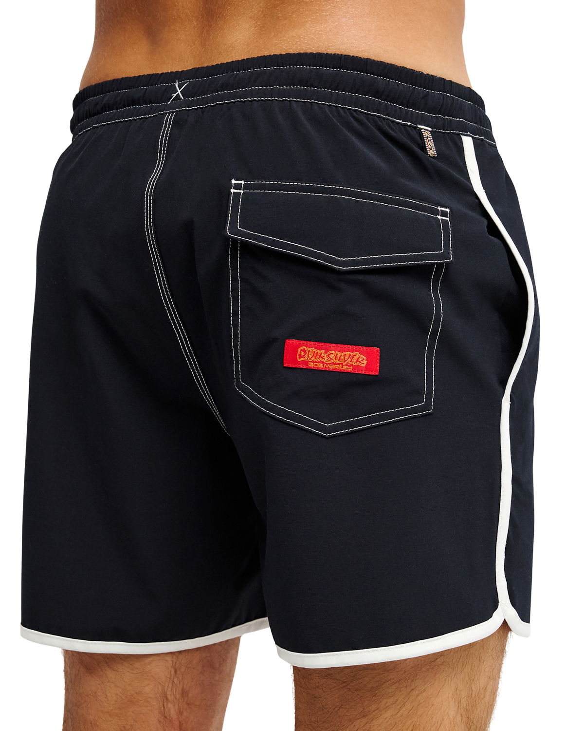 Bob Marley Scallop 16" Swim Trunks - Black