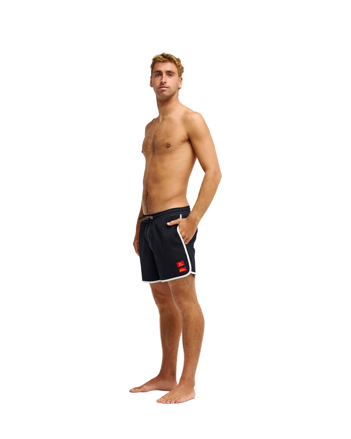 Bob Marley Scallop 16" Swim Trunks - Black