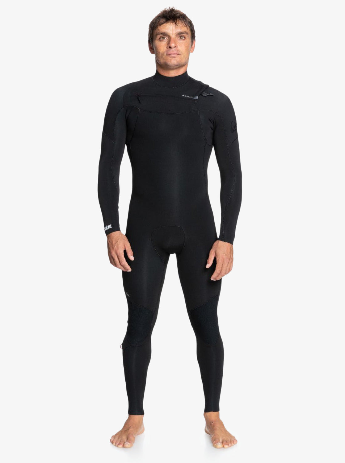 Quiksilver Everyday Sessions 4/3 Cold-water Chest-zip Steamer — full deck view