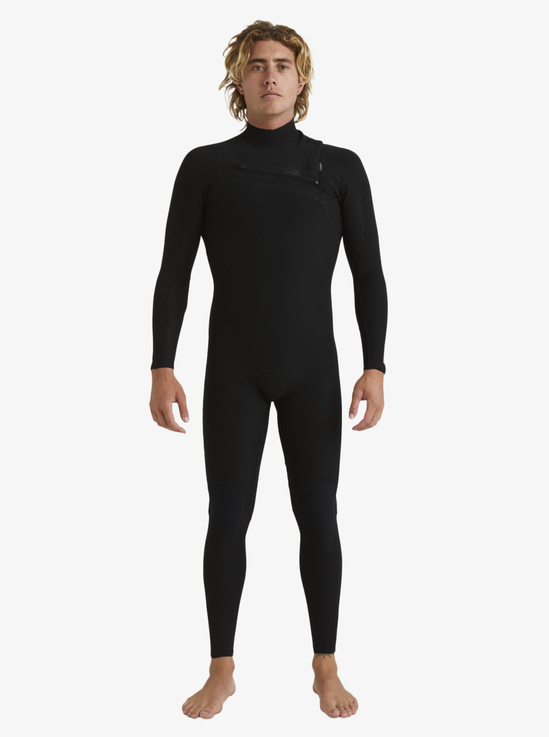 4/3mm Highline Chest Zip Wetsuit - Black BLACK 1