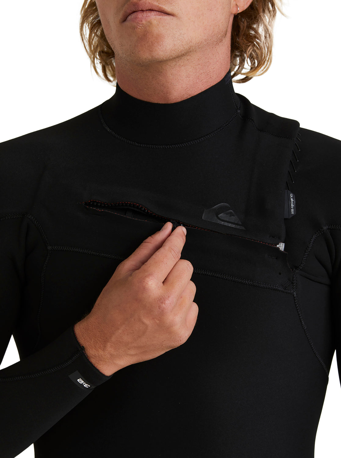 3/2mm Highline Chest Zip Wetsuit - Black BLACK 7
