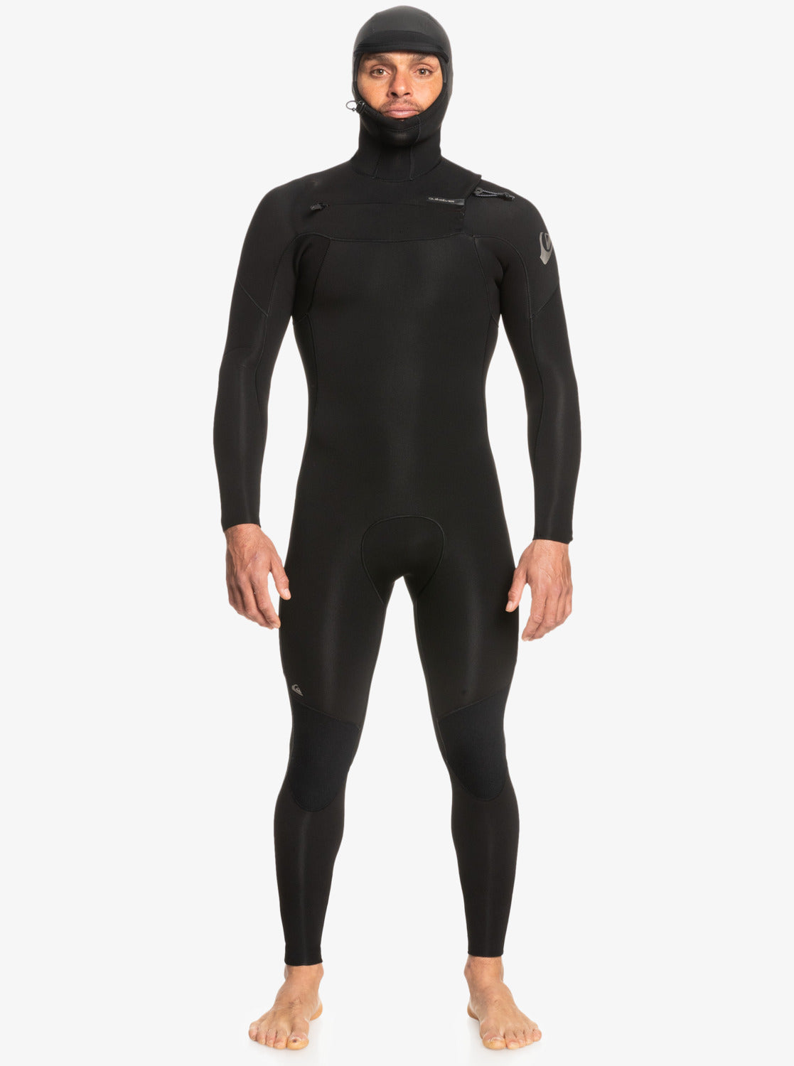 4/3mm Everyday Sessions Hooded Chest Zip Wetsuit - Black BLACK 1