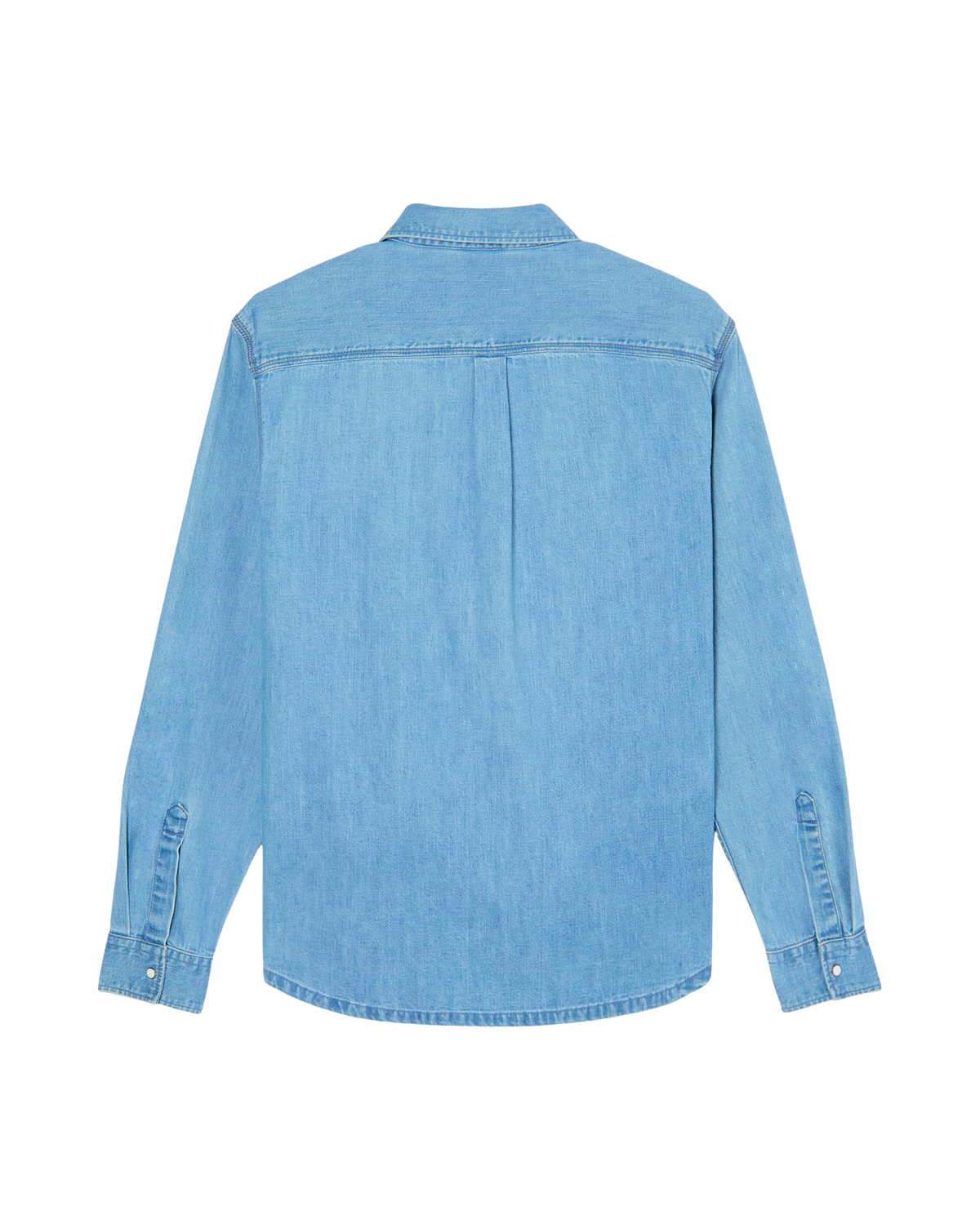Bob Marley Uprising Long Sleeve Denim Shirt - Stone Indigo-Ex