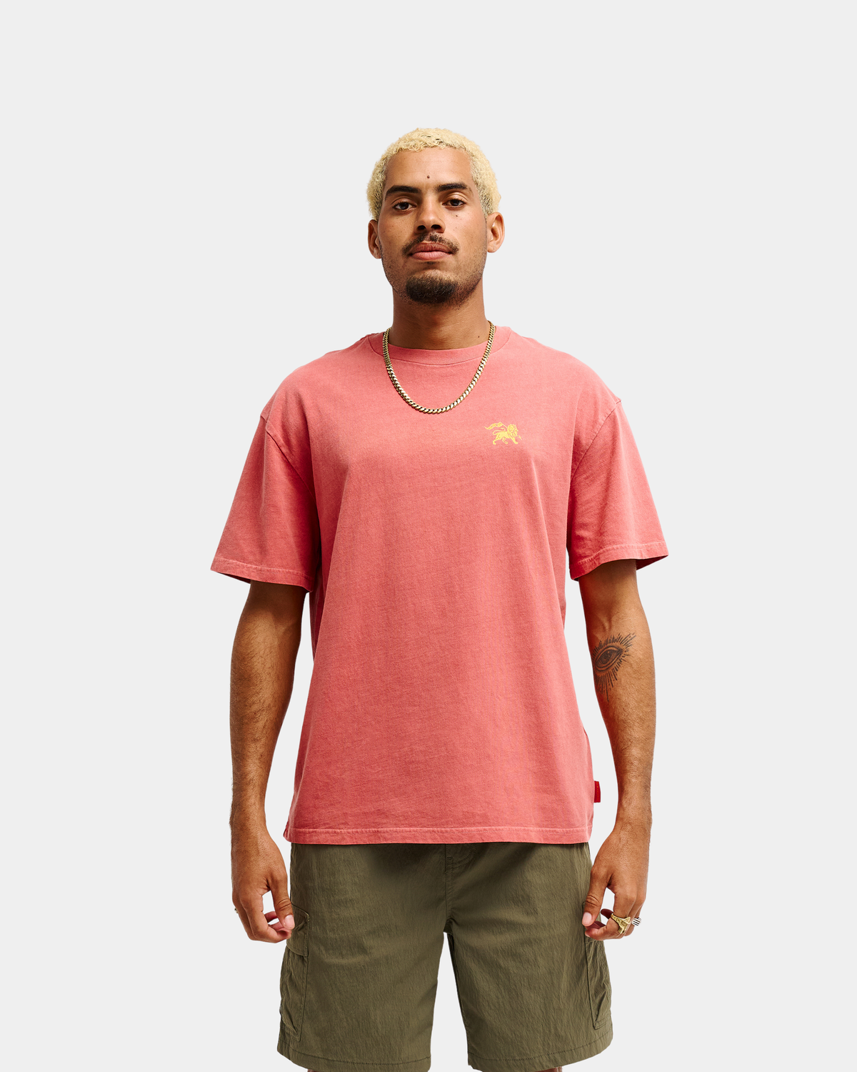 Bob Marley Zion Short Sleeve T-Shirt - Mineral Red-Ex