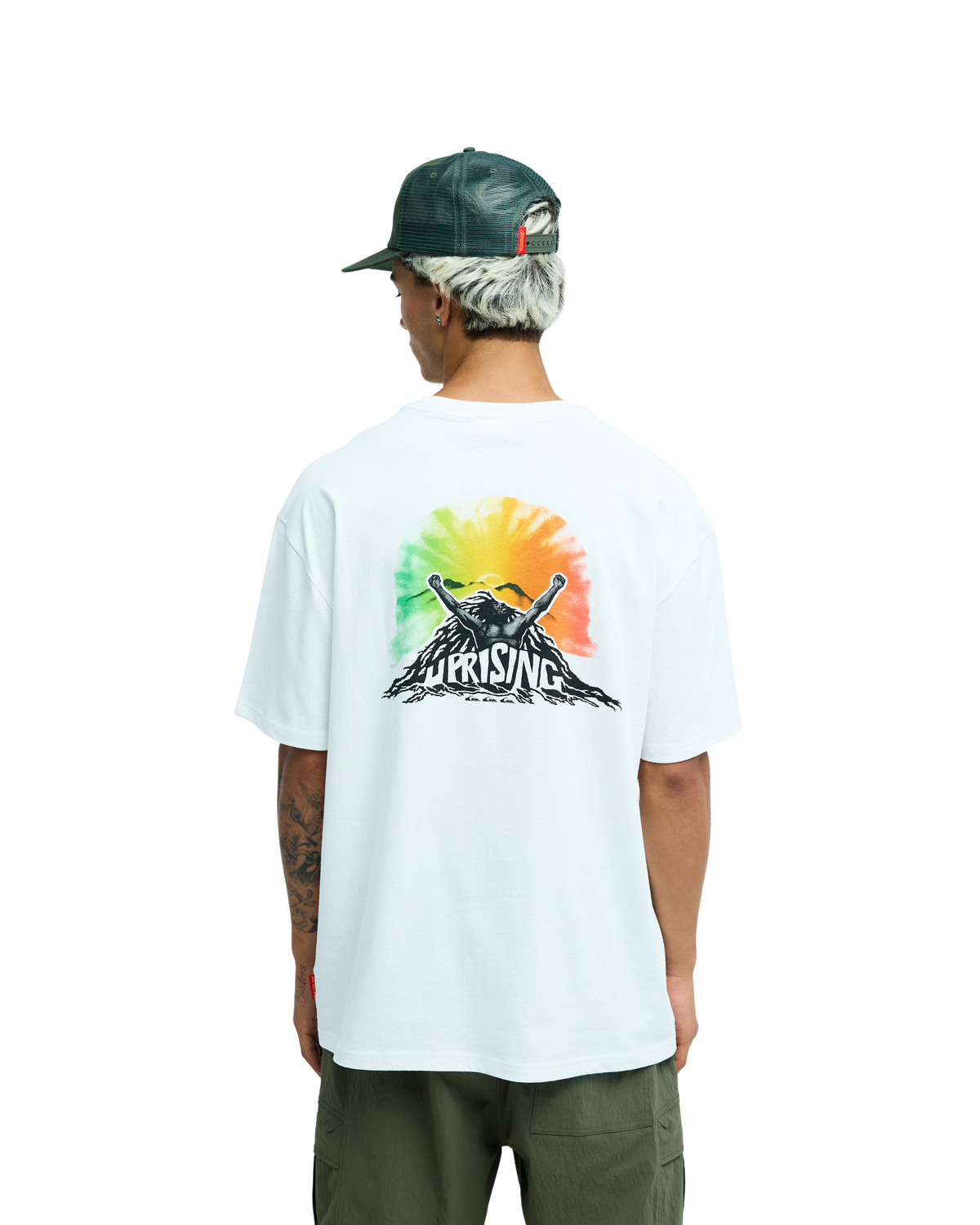 Bob Marley Uprising Short Sleeve T-Shirt - Snow White