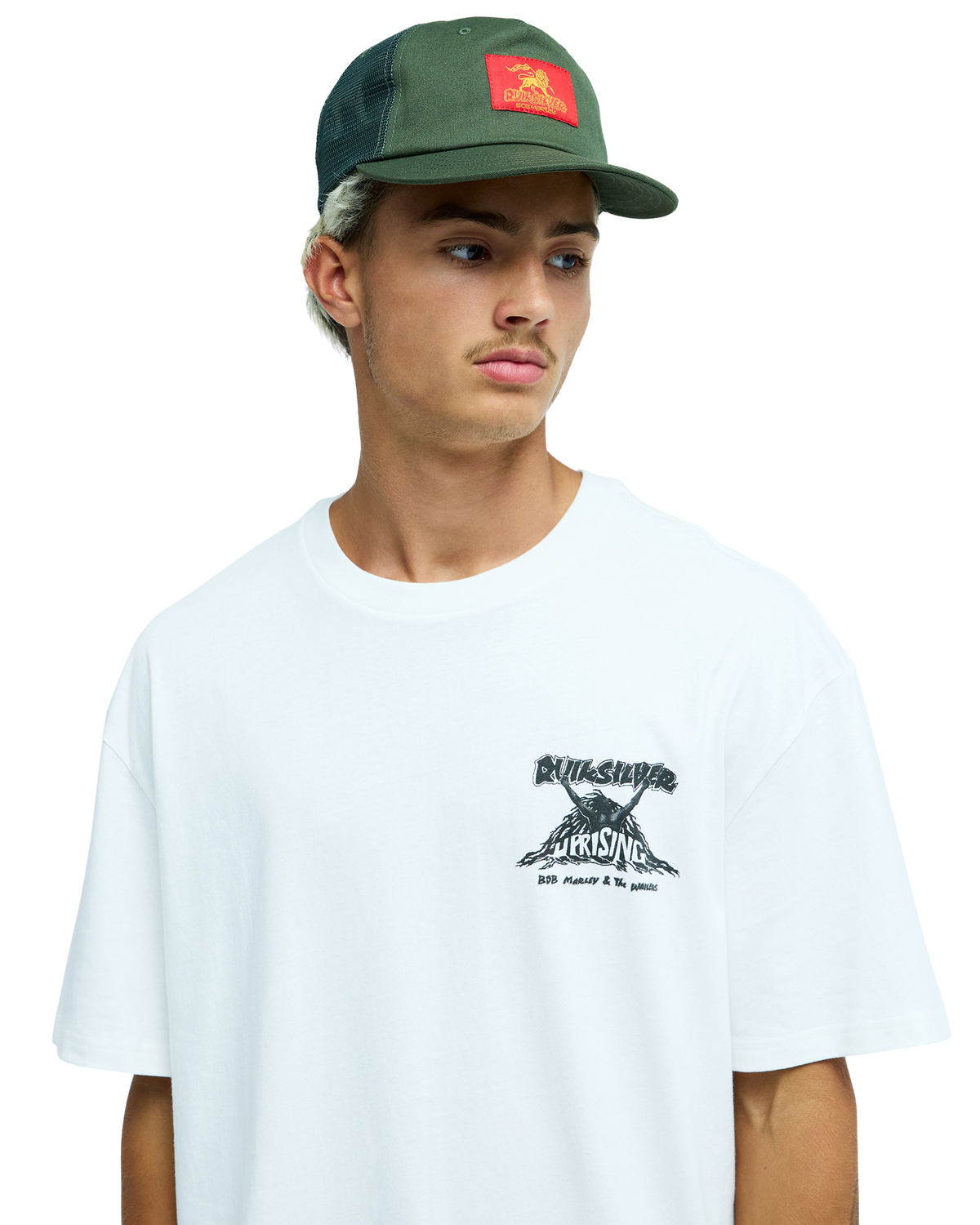 Bob Marley Uprising Short Sleeve T-Shirt - Snow White