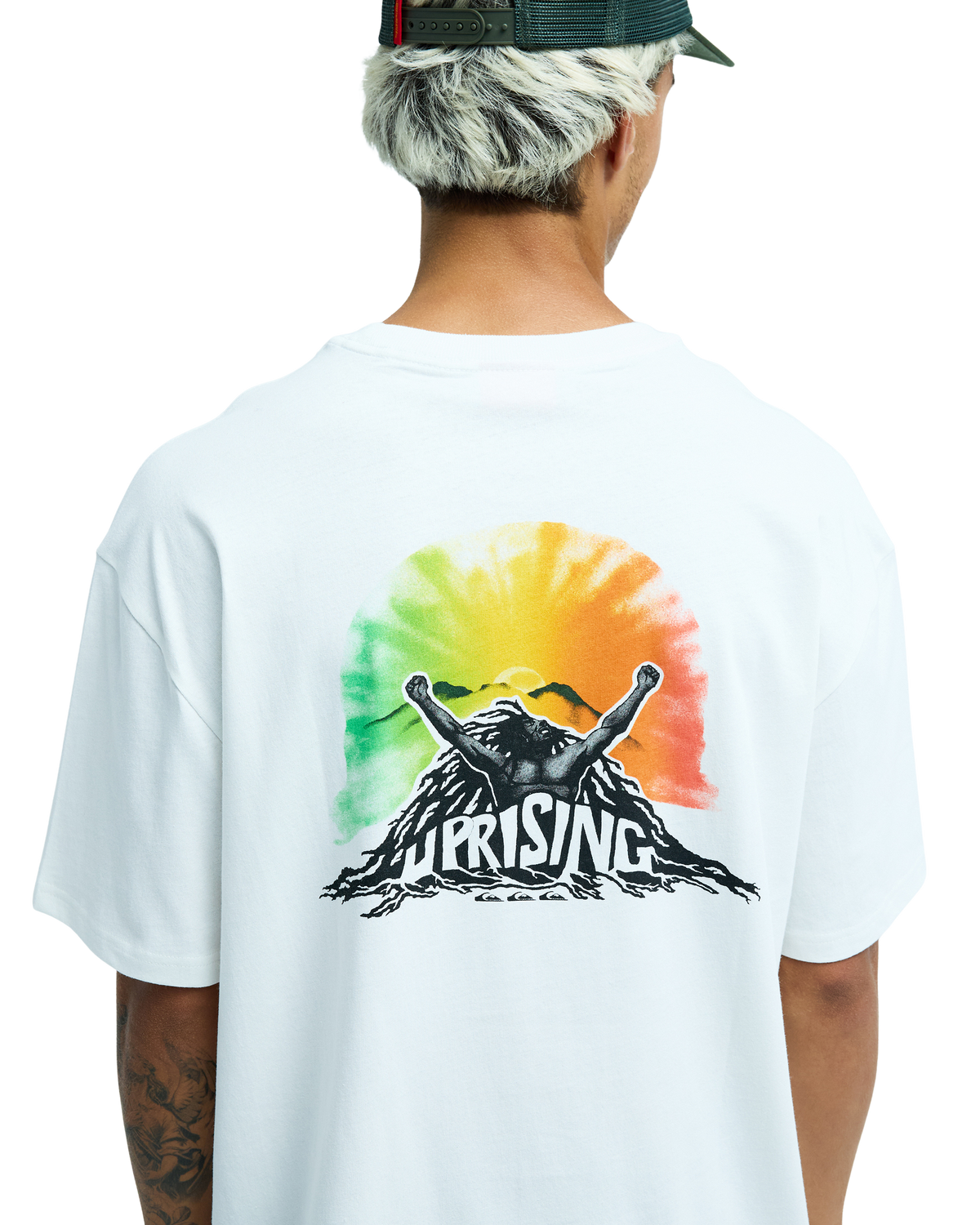 Bob Marley Uprising Short Sleeve T-Shirt - Snow White