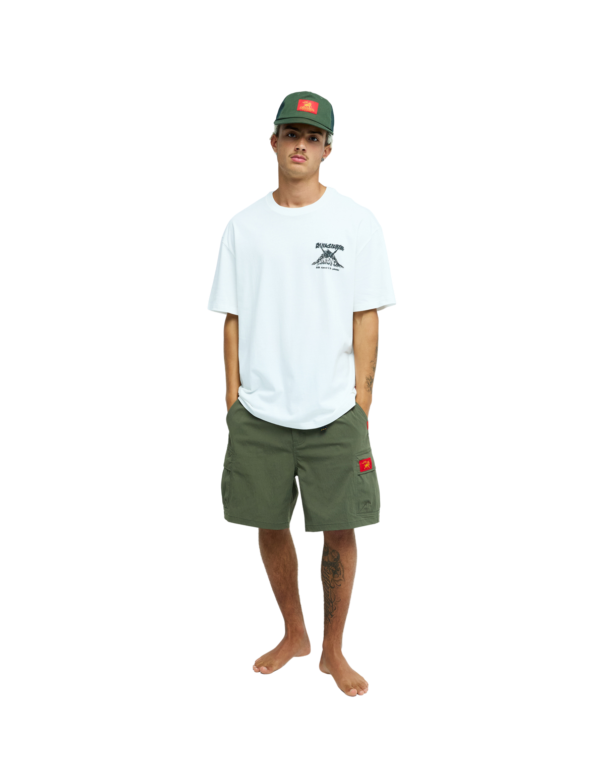 Bob Marley Uprising Short Sleeve T-Shirt - Snow White