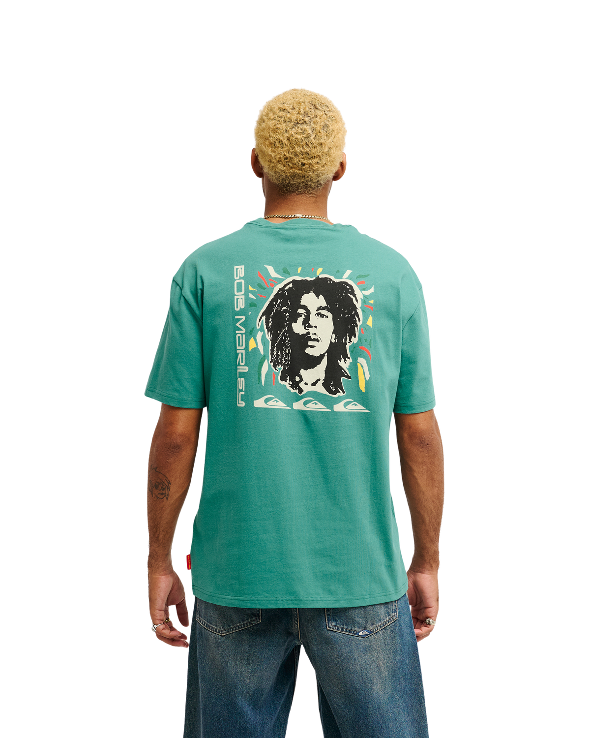 Bob Marley Warhead Short Sleeve T-Shirt - Jade Stone