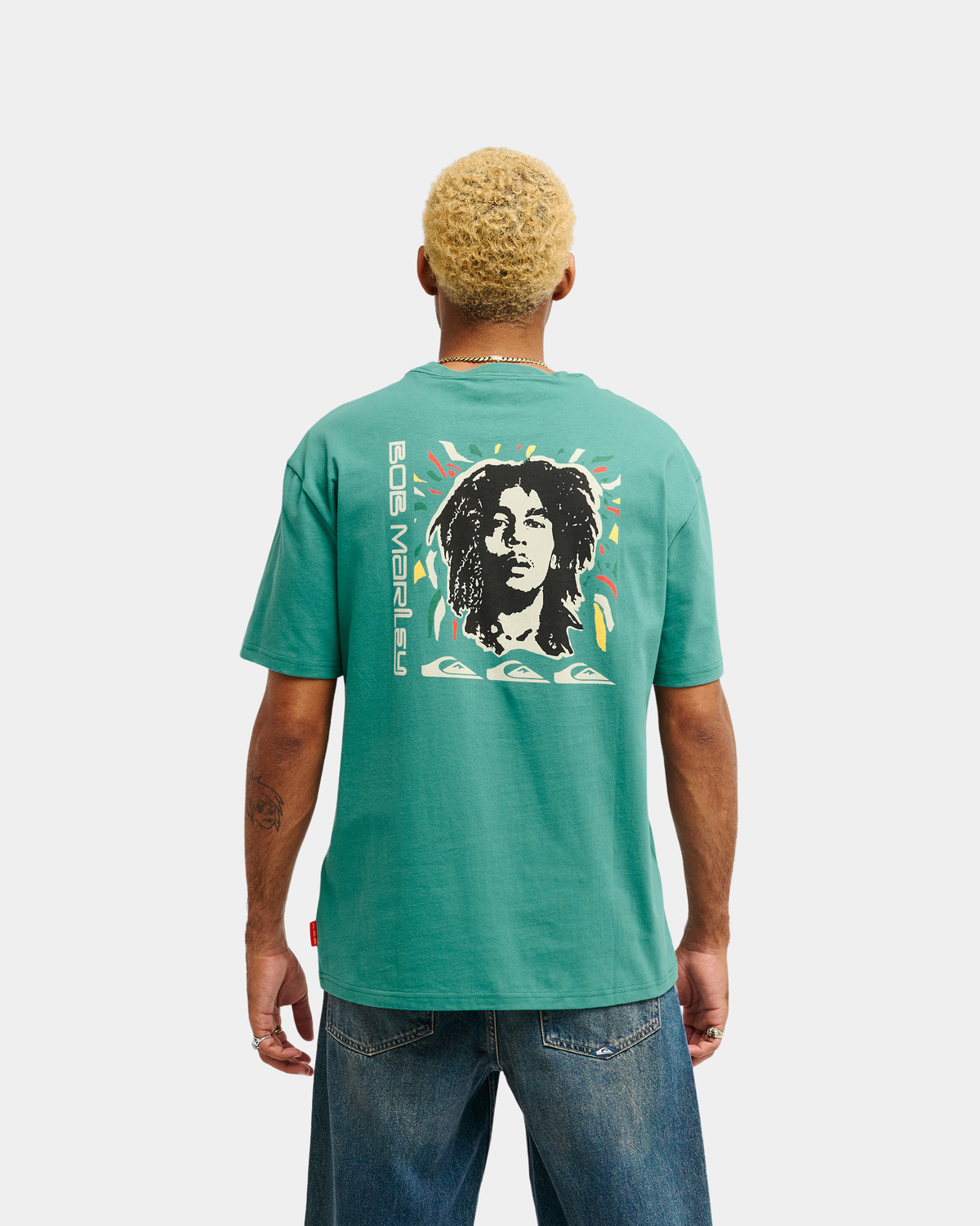 Bob Marley Warhead Short Sleeve T-Shirt - Jade Stone