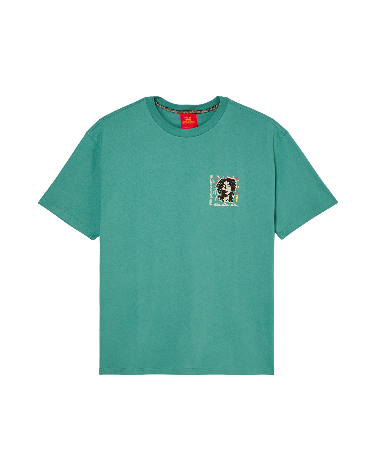 Bob Marley Warhead Short Sleeve T-Shirt - Jade Stone
