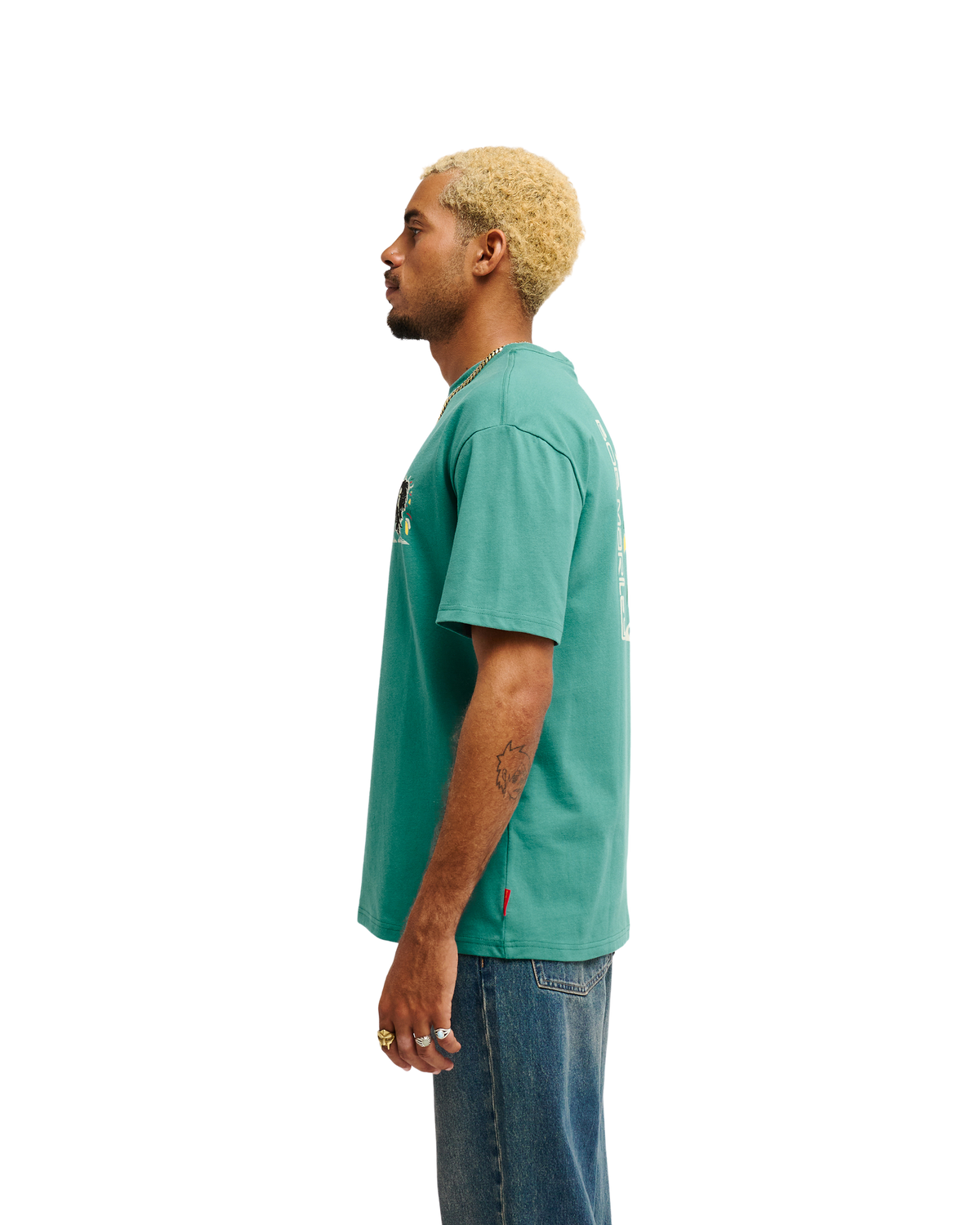 Bob Marley Warhead Short Sleeve T-Shirt - Jade Stone