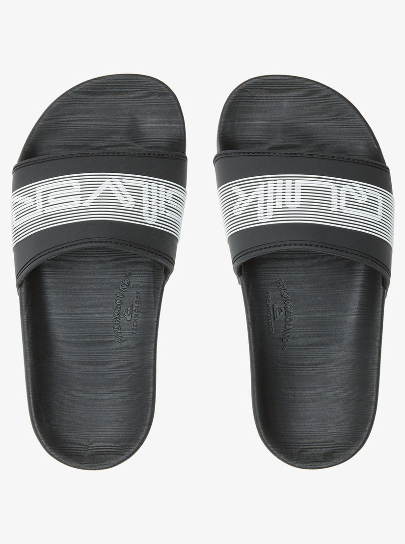 Boys 8-16 Rivi Wordmark Slide Sandals - Black 2