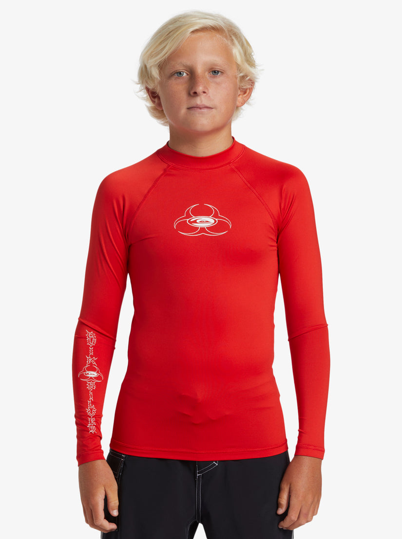 Boys 8-16 Saturn UPF 50 Long Sleeve Surf Tee - High Risk Red