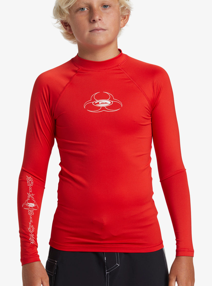 Boys 8-16 Saturn UPF 50 Long Sleeve Surf Tee - High Risk Red