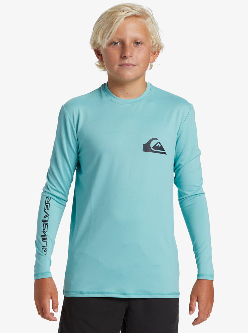 Boys 8-16 Everyday Long Sleeve Surf Tee - Marine Blue