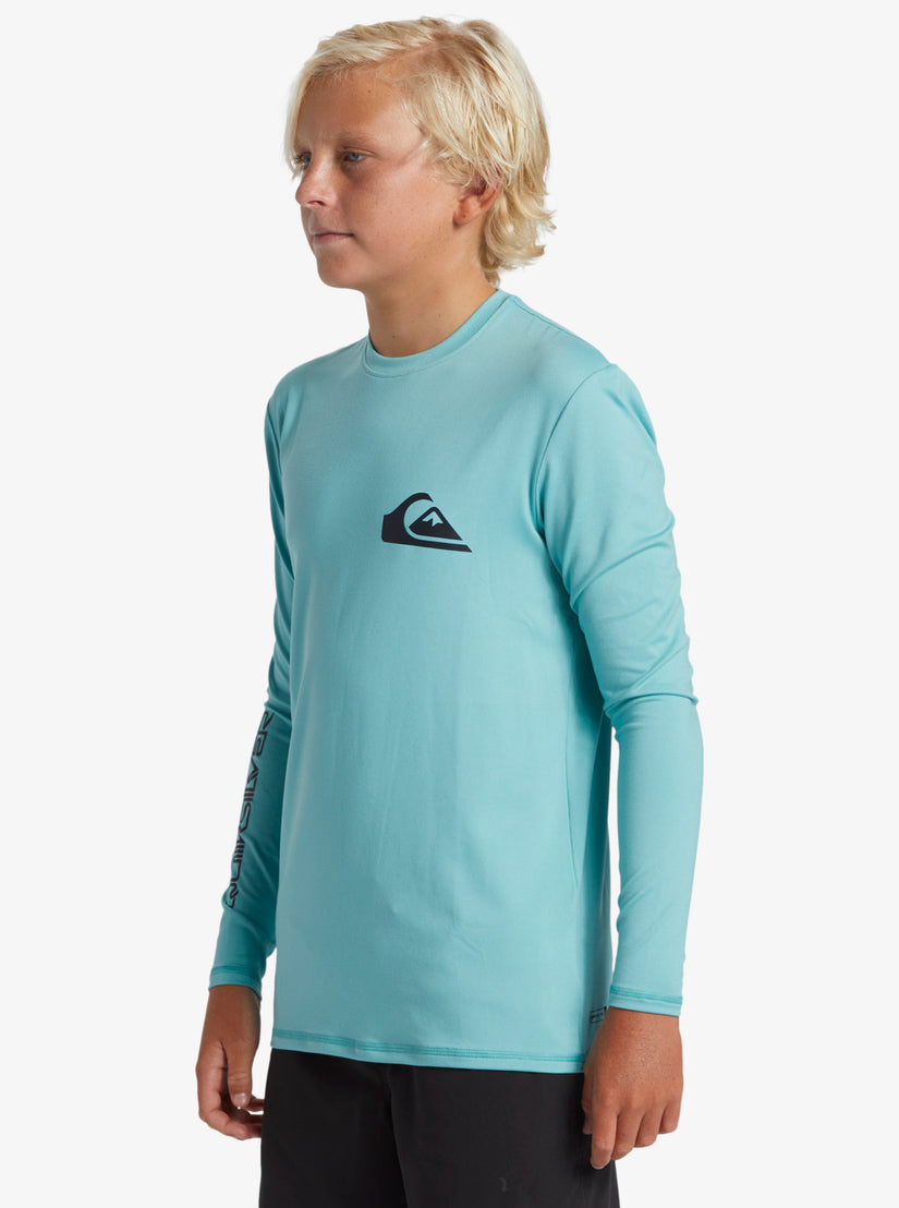 Boys 8-16 Everyday Long Sleeve Surf Tee - Marine Blue