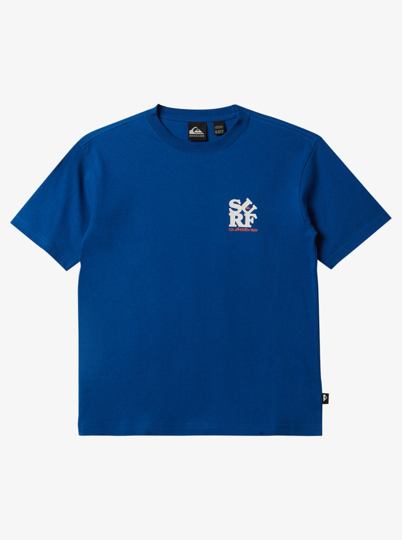 Boys 8-16 Surf Short Sleeve T-Shirt - Monaco Blue