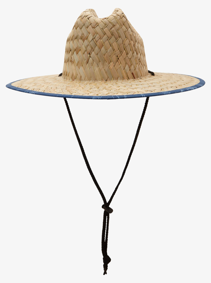 Waterman Outsider Straw Lifeguard Hat - Reef Point Ensign Blue