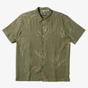 Waterman Skipped Out Woven Shirt - Dusty Olive Skipped Out