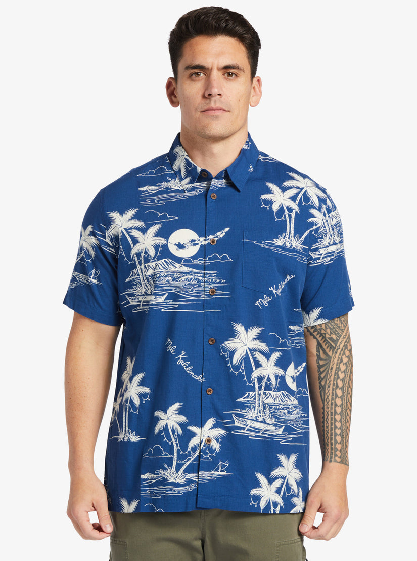 Waterman Ahi Holiday Woven Shirt - Ahi Holiday Estate Blue – Quiksilver