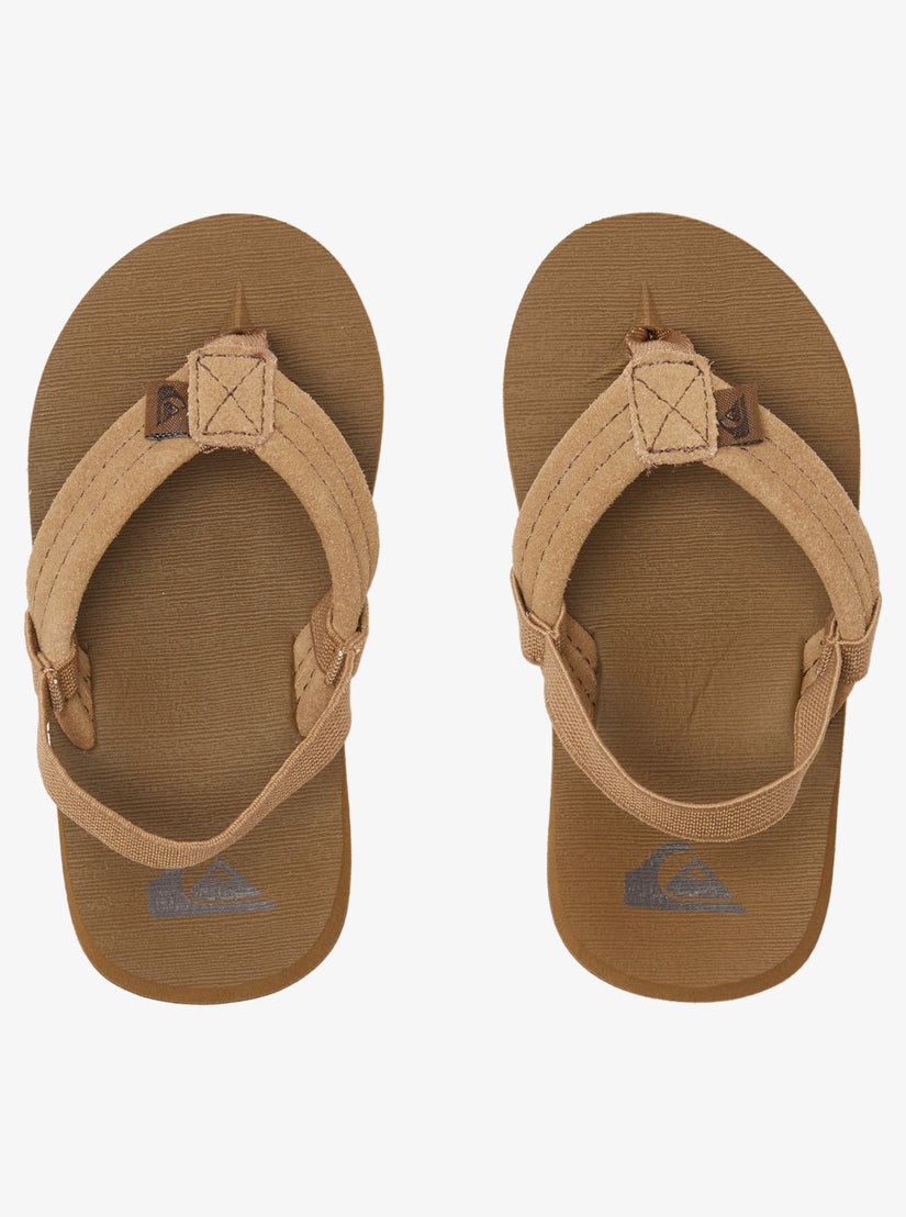 Toddlers Carver Suede Core Sandals - Tan 1