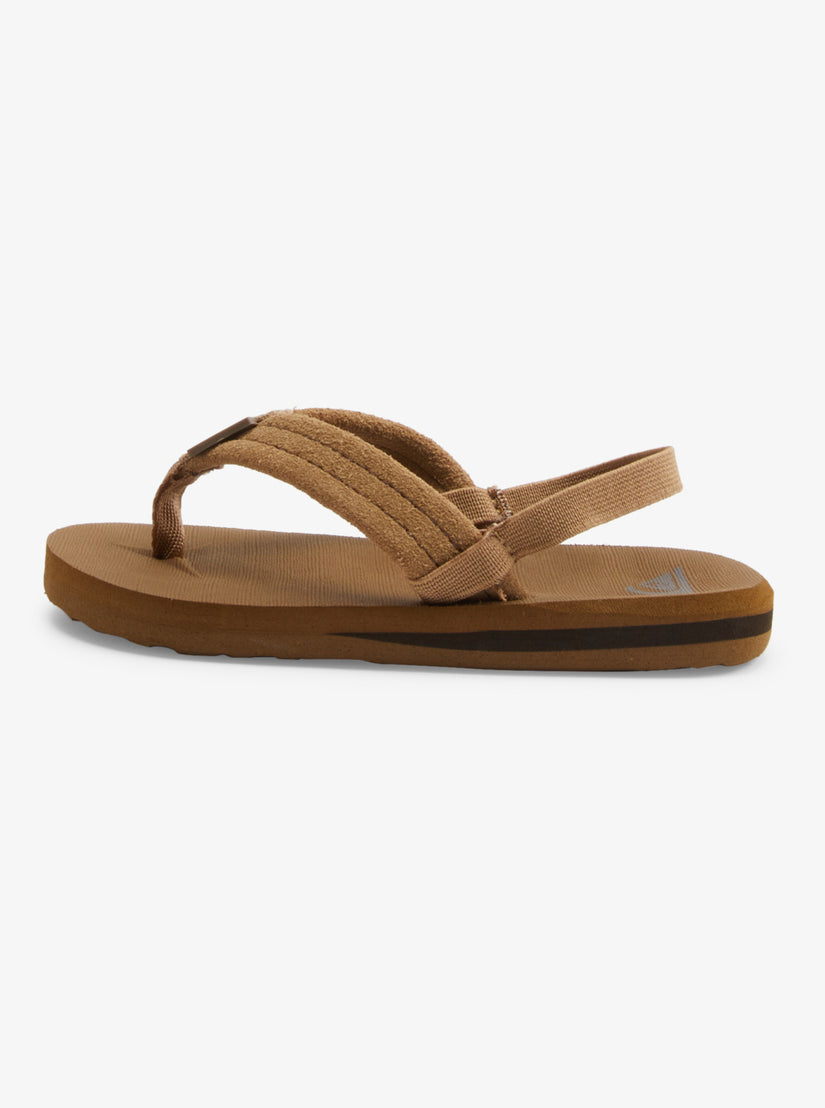 Toddlers Carver Suede Core Sandals - Tan 1