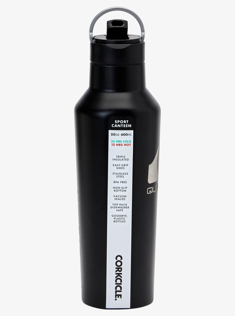 Quiksilver X Corkcicle Water Bottle - Black