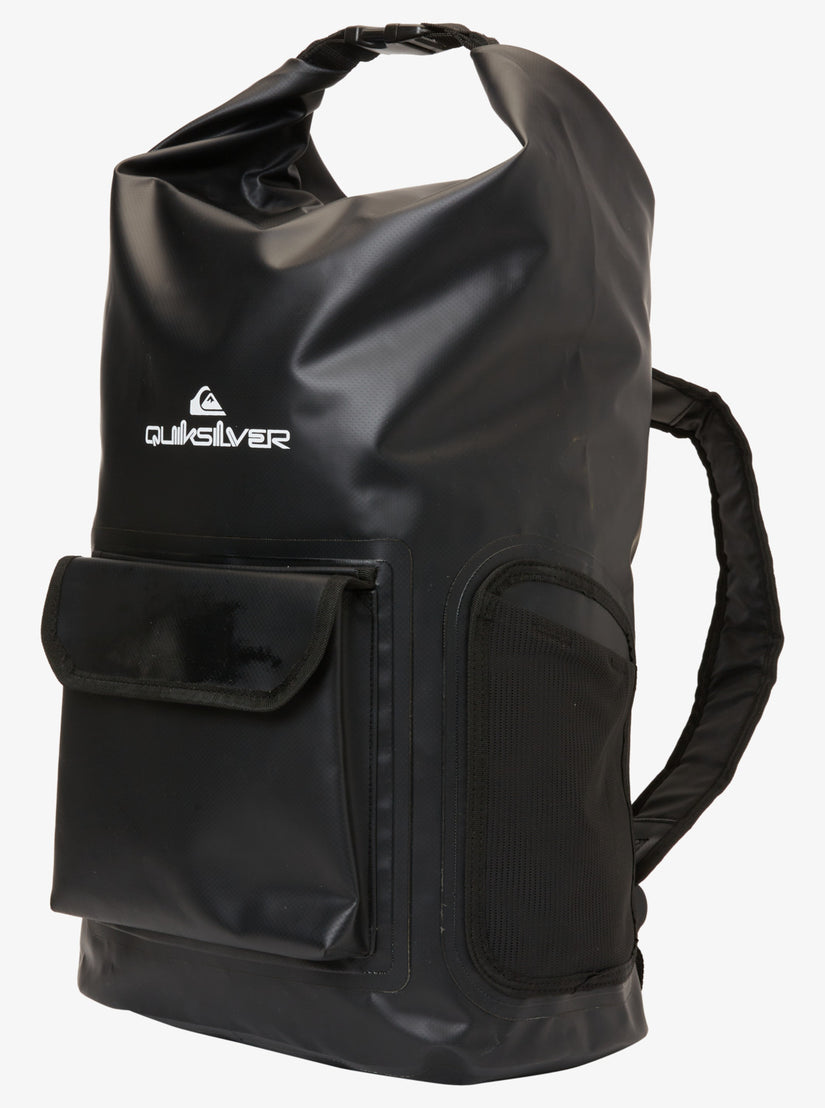 Sea Stash 20L Medium Surf Backpack - Black/Black