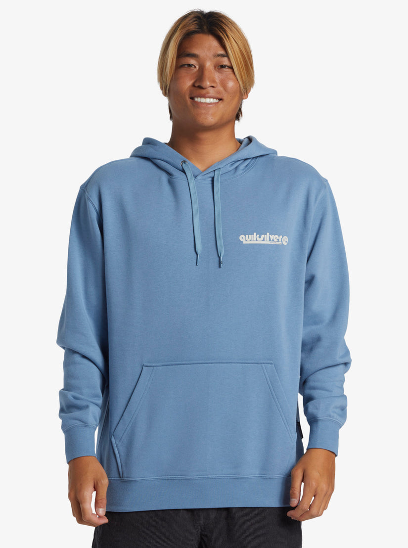 Graphic Mix Hoodie Pullover Sweatshirt - Blue Shadow