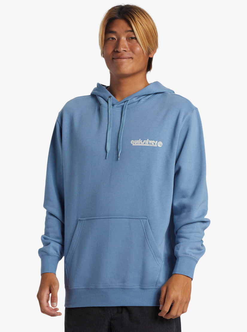 Graphic Mix Hoodie Pullover Sweatshirt - Blue Shadow