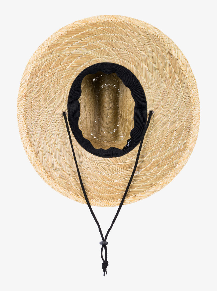 Pierside Straw Lifeguard Hat - Natural