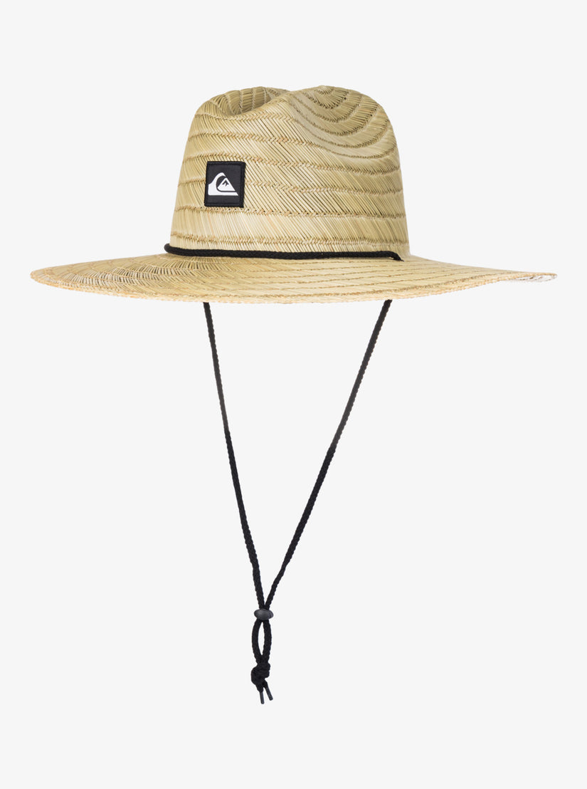 Pierside Straw Lifeguard Hat - Natural