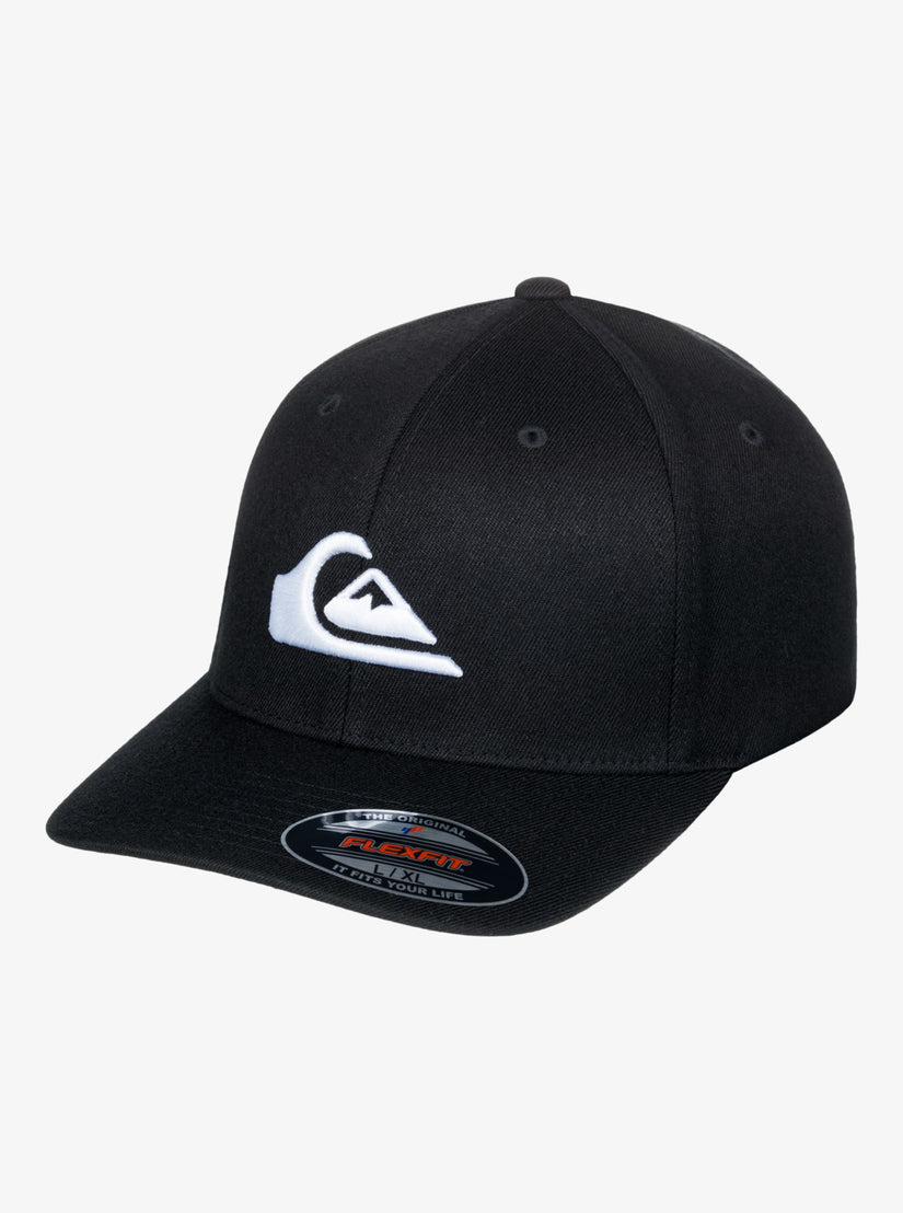 Mountain And Wave Flexfit Hat - Black/White