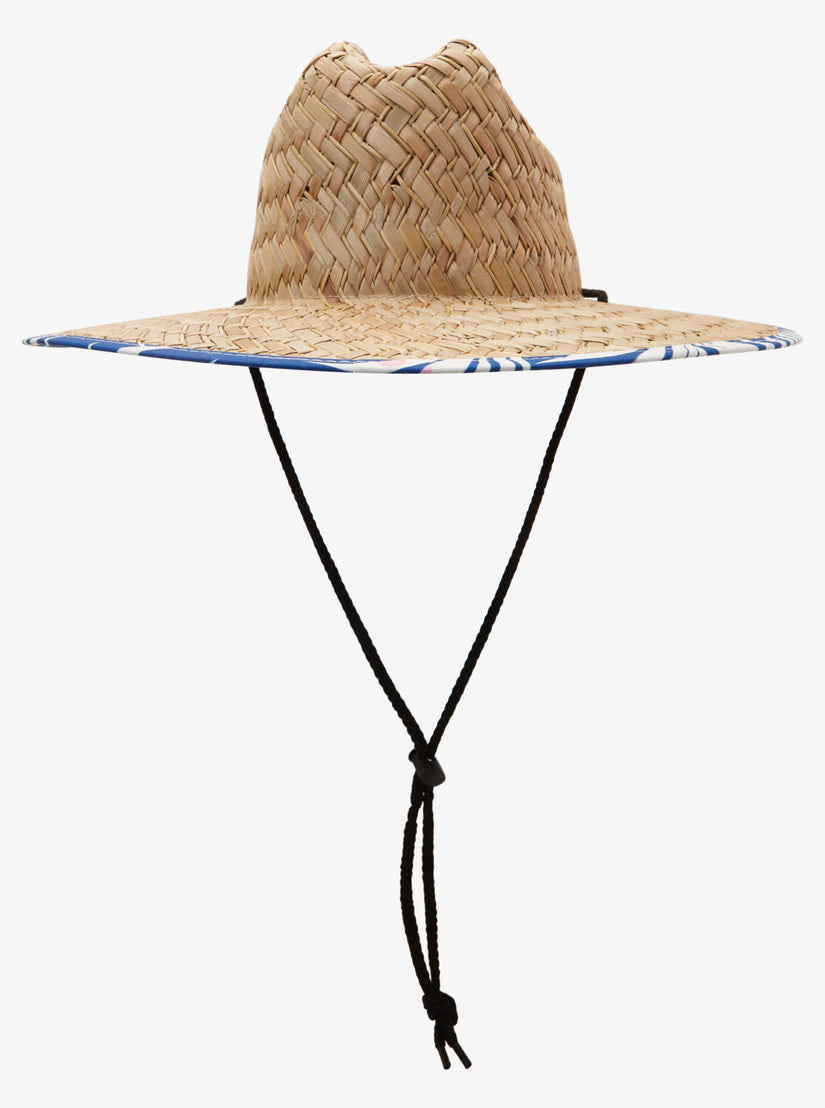 Pierside Print Sun Hat - Monaco Blue