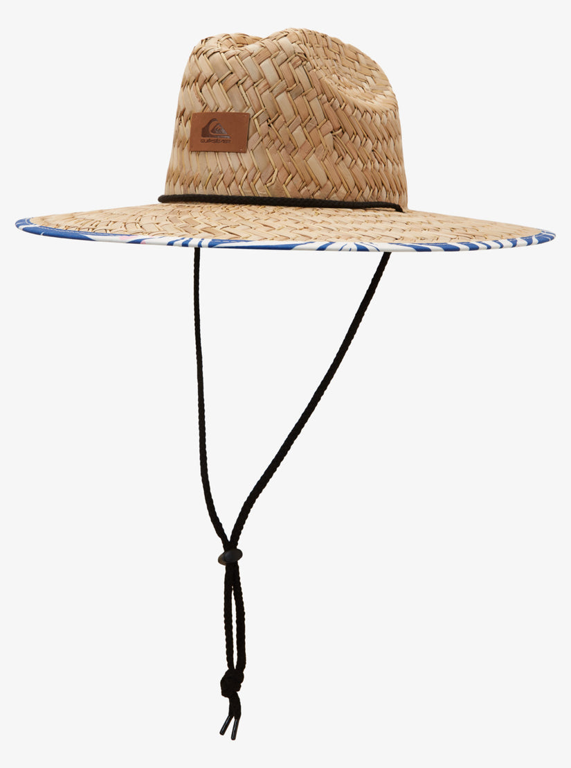 Pierside Print Sun Hat - Monaco Blue